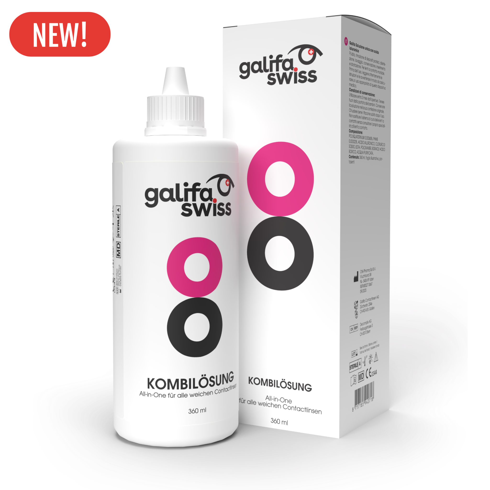 galifa aufbewahrung Galifa Kombilösung 360ml – Lens and Life